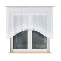 Miniatyrbillede 7 af 7: JOWITA - Færdigfremstillet jacquardgardin med underskæring forneden - 250x120 cm - hvid