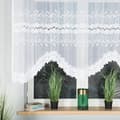 Miniatyrbillede 2 af 5: BASTIA - Færdigfremstillet jacquardgardin med underskæring forneden - 280x130 cm - hvid