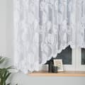Miniatyrbillede 2 af 6: SONIA - Færdigfremstillet jacquardgardin med underskæring forneden - 450x160 cm - hvid