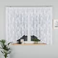 Miniatyrbillede 1 af 6: SONIA - Færdigfremstillet jacquardgardin med underskæring forneden - 450x160 cm - hvid