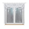 Miniatyrbillede 6 af 7: MAHIKA - Færdiglavet jacquard-makramé - 160x160 cm - hvid