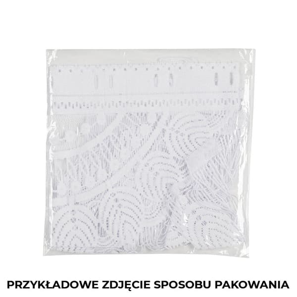 MAHIKA - Færdiglavet jacquard-makramé - 160x160 cm - hvid