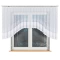 Miniatyrbillede 6 af 6: GENOWEFA - Færdigfremstillet jacquardgardin med underskæring forneden - 400x120 cm - hvid