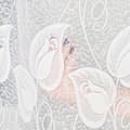 Miniatyrbild 5 av 7: NORA - Färdig jacquardgardin med underskärning nedtill - 450x180 cm - vit