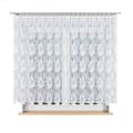 Miniatyrbillede 6 af 6: PATRYCJA - Færdigfremstillet jacquardgardin med lige bund - 300x150 cm - hvid