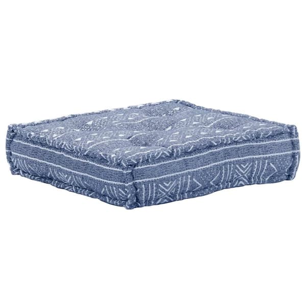 vidaXL Modulpuff 3-sits indigo tyg