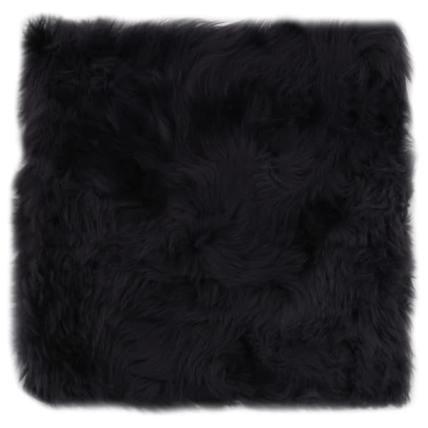 vidaXL Sittdynor 2 st mörkgrå 40x40 cm äkta fårskinn
