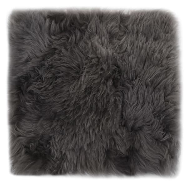 vidaXL Sittdynor 2 st ljusgrå 40x40 cm äkta fårskinn
