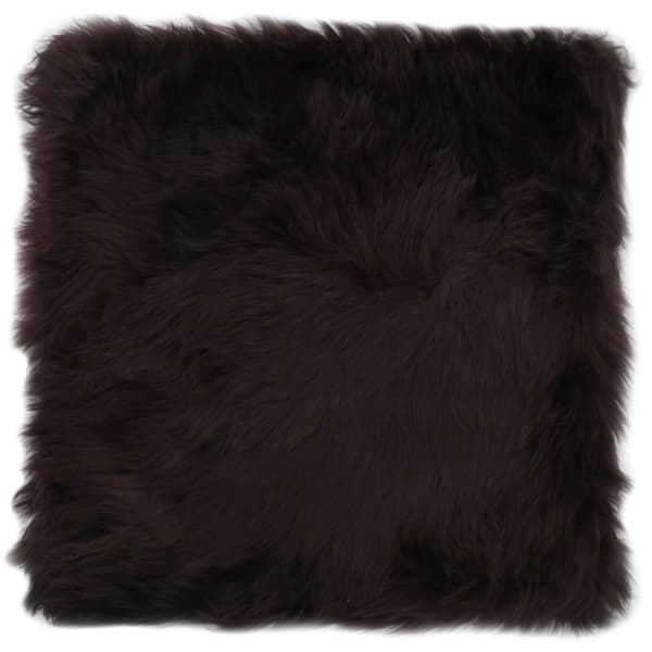 vidaXL Sittdynor 2 st brun 40x40 cm äkta fårskinn
