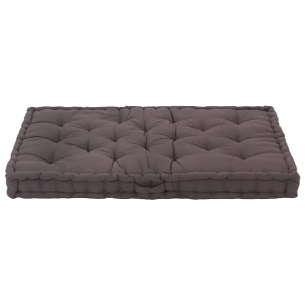 vidaXL Dyna till pallsoffa bomull 120x80x10 cm antracit