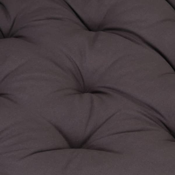 vidaXL Dyna till pallsoffa bomull 120x80x10 cm antracit