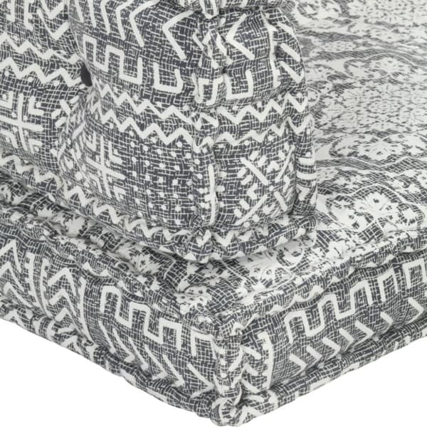 vidaXL hynde til pallesofa stof patchwork lysegrå