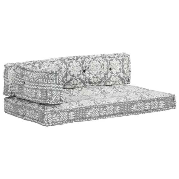 vidaXL hynde til pallesofa stof patchwork lysegrå