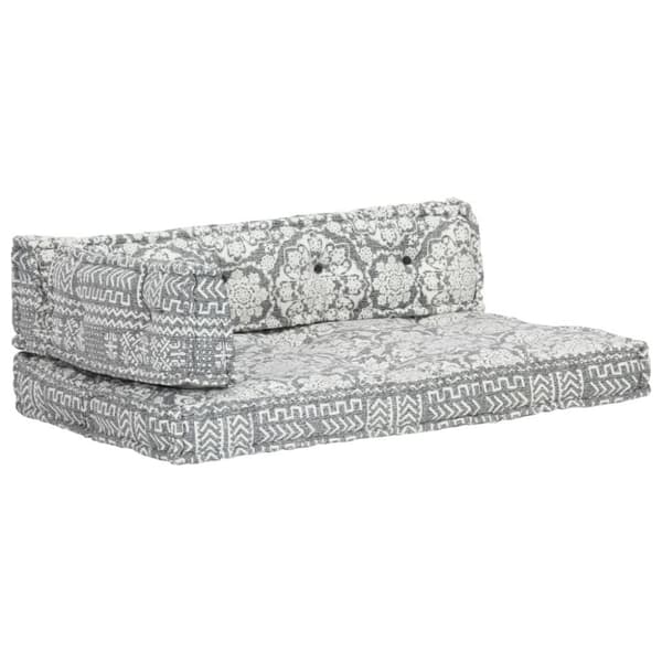 vidaXL hynde til pallesofa stof patchwork lysegrå
