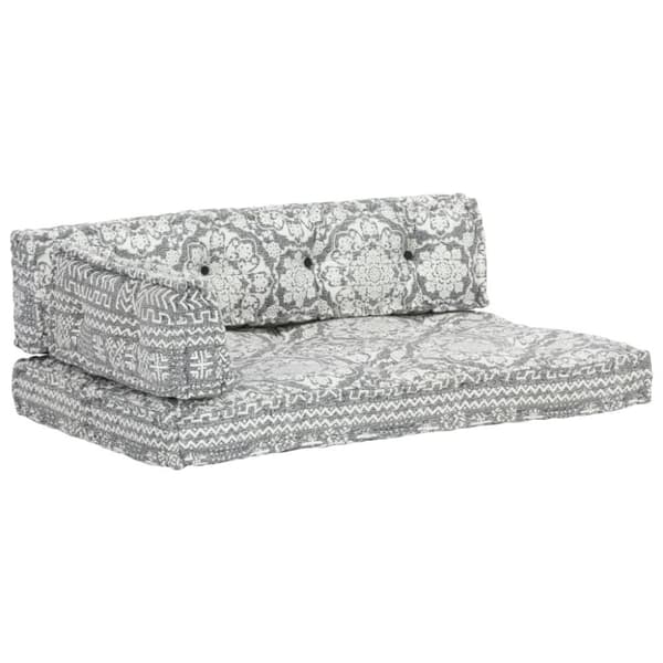 vidaXL hynde til pallesofa stof patchwork lysegrå