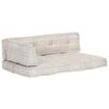 Miniatyrbillede 7 af 9: vidaXL hynde til pallesofa stof patchwork lysebrun