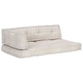 Miniatyrbillede 8 af 9: vidaXL hynde til pallesofa stof patchwork lysebrun