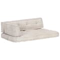 Miniatyrbillede 9 af 9: vidaXL hynde til pallesofa stof patchwork lysebrun