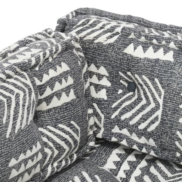vidaXL hynde til pallesofa stof patchwork grå