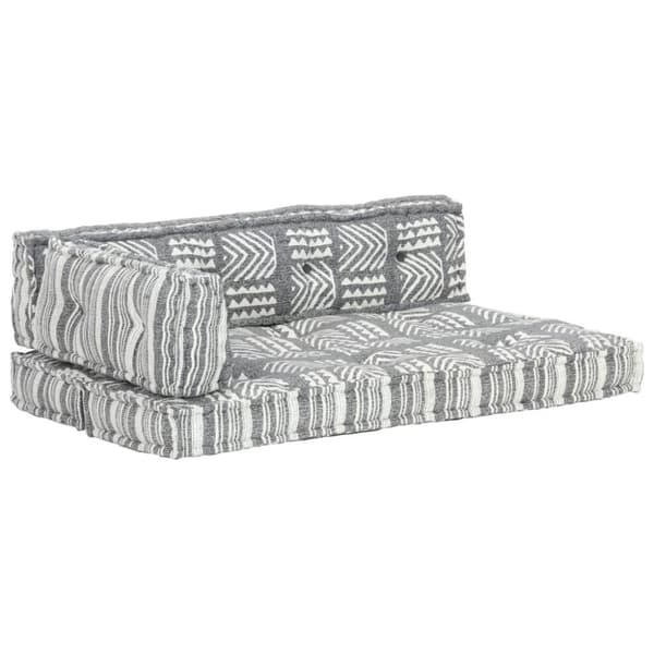 vidaXL hynde til pallesofa stof patchwork grå