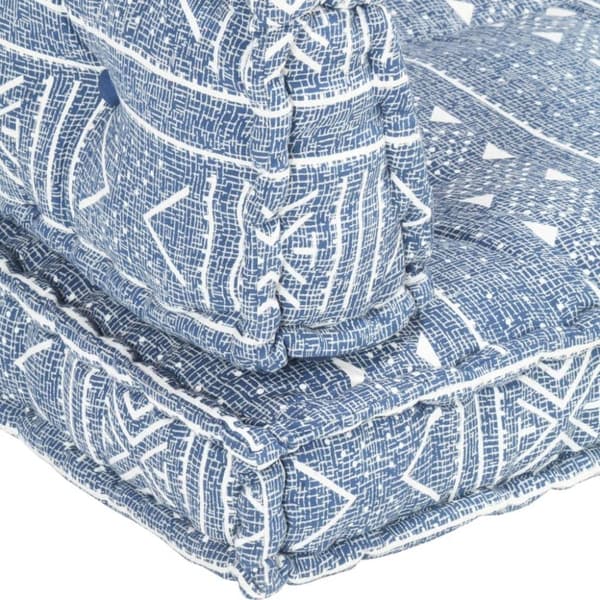 vidaXL hynde til pallesofa stof patchwork indigo