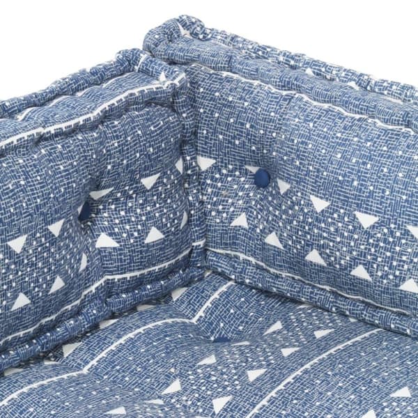 vidaXL hynde til pallesofa stof patchwork indigo