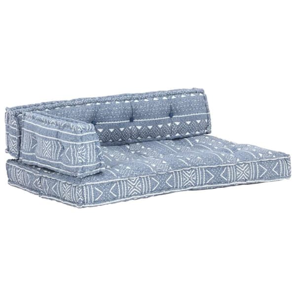vidaXL hynde til pallesofa stof patchwork indigo