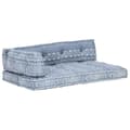 Miniatyrbillede 7 af 9: vidaXL hynde til pallesofa stof patchwork indigo