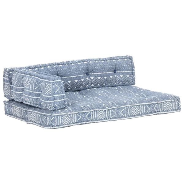 vidaXL hynde til pallesofa stof patchwork indigo