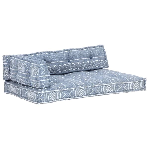 vidaXL hynde til pallesofa stof patchwork indigo