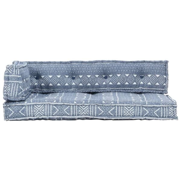vidaXL hynde til pallesofa stof patchwork indigo