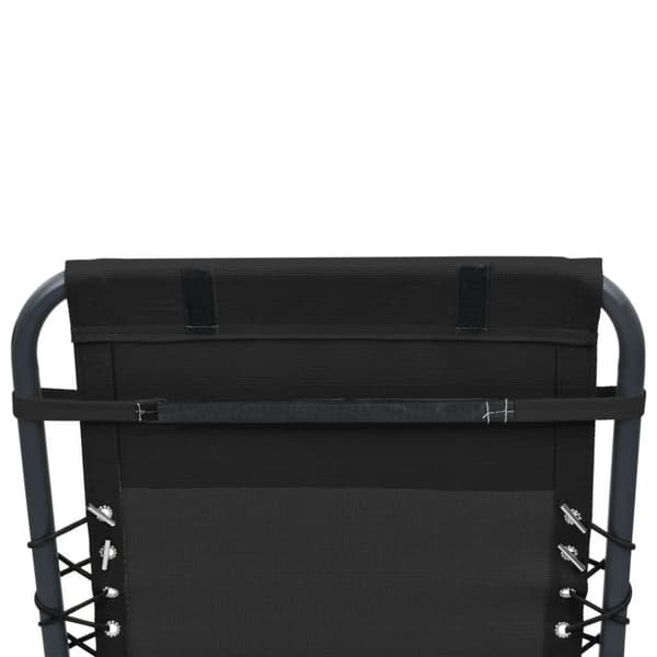 vidaXL nakkestøtte til havestol 40x7,5x15 cm textilene sort