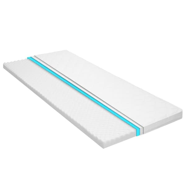 vidaXL topmadras 120 x 200 cm koldskum æggebakke 6 cm