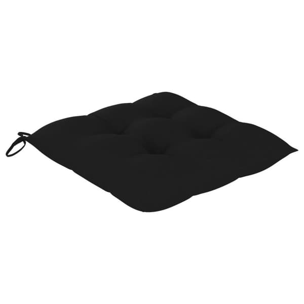 vidaXL Stolsdynor 4 st svart 40x40x7 cm oxfordtyg
