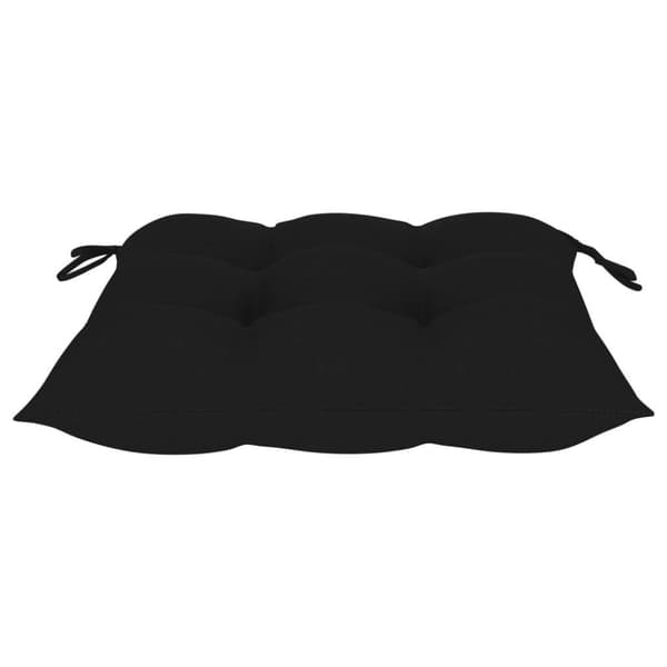 vidaXL Stolsdynor 4 st svart 40x40x7 cm oxfordtyg