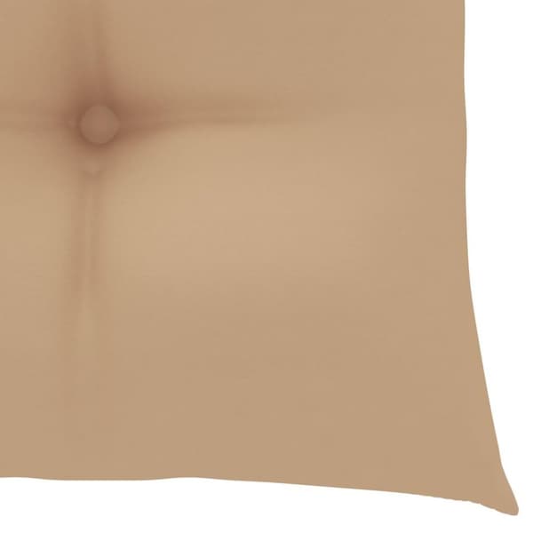 vidaXL Stolsdynor 6 st beige 40x40x7 cm oxfordtyg
