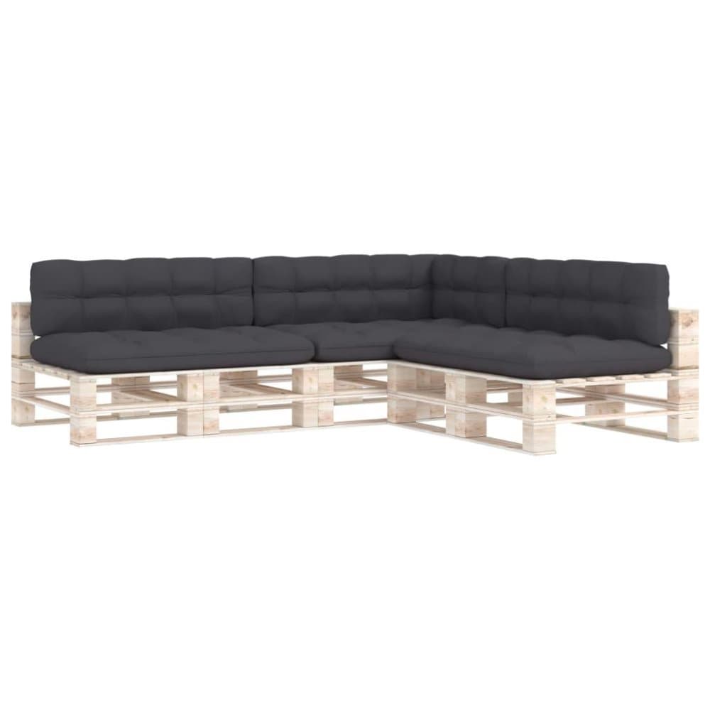 vidaXL Dynor till pallsoffa 7 st antracit