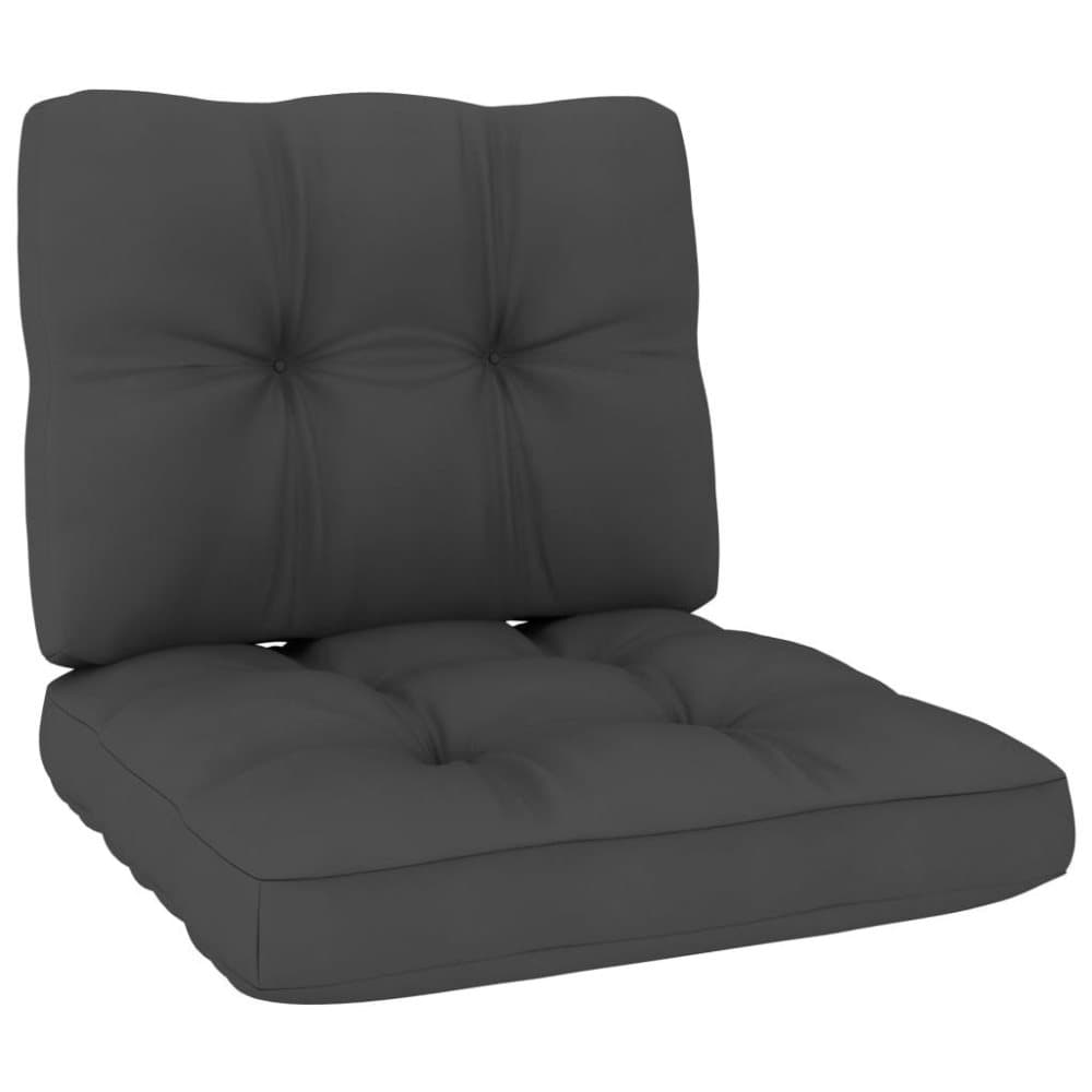 vidaXL Dynor till pallsoffa 2 st antracit