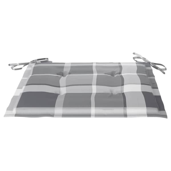 vidaXL hynder til havestol 6 stk. 50x50x3 cm oxfordstof gråternet