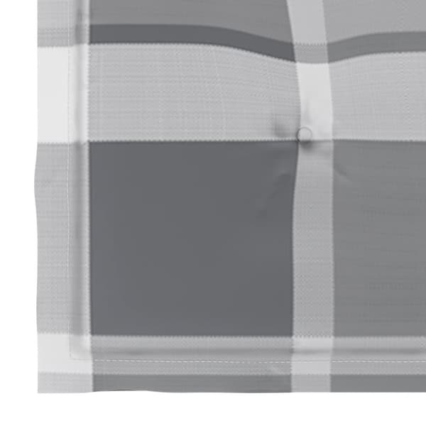 vidaXL hynder til havestol 6 stk. 50x50x3 cm oxfordstof gråternet