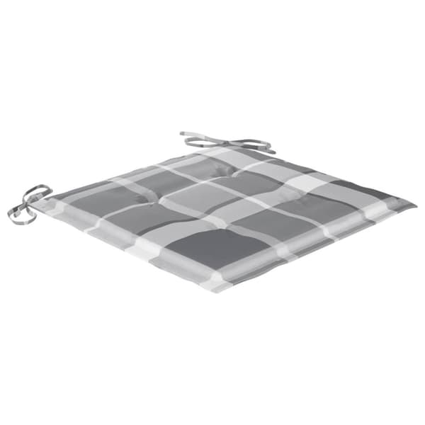 vidaXL hynder til havestol 6 stk. 50x50x3 cm oxfordstof gråternet