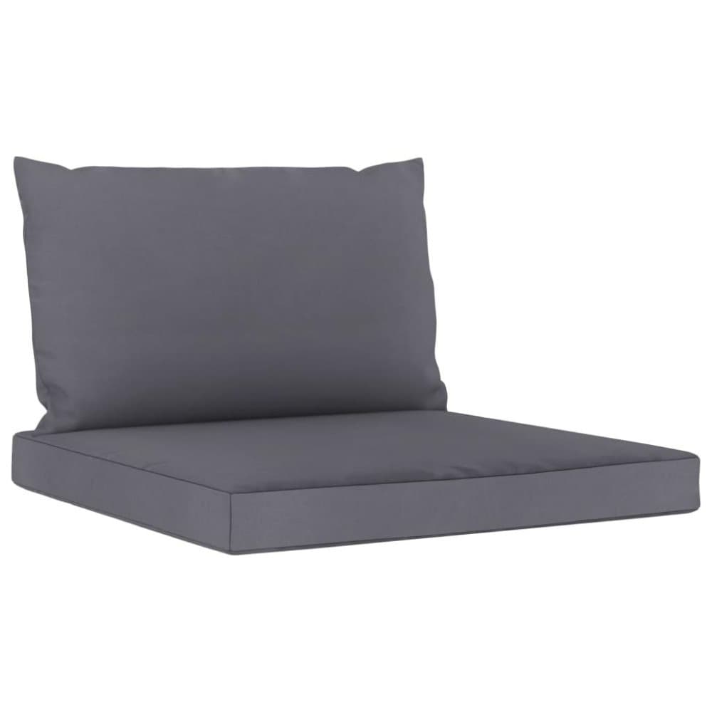 vidaXL Dynor till pallsoffa 2 st antracit tyg