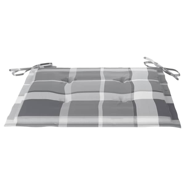 vidaXL hynder til havestol 2 stk. 50x50x3 cm oxfordstof gråternet