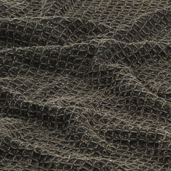 vidaXL plaid 125 x 150 cm bomuld antracitgrå/brun