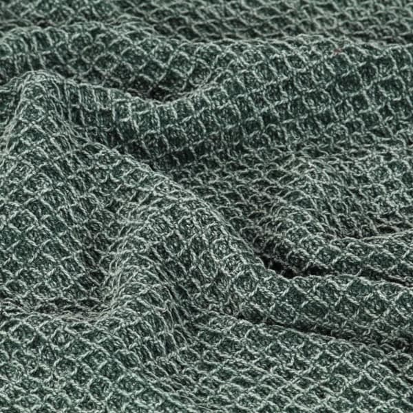 vidaXL Pledd bomull 125x150 cm mørkegrønn
