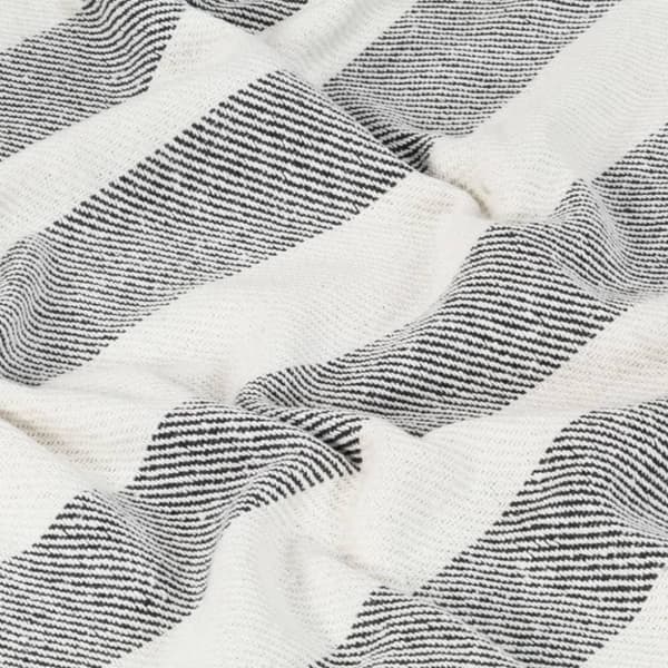 vidaXL Teppe bomull stripemønster 220x250 cm antrasitt
