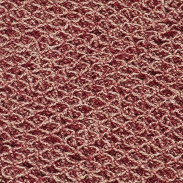 vidaXL Filt bomull 160x210 cm vinröd