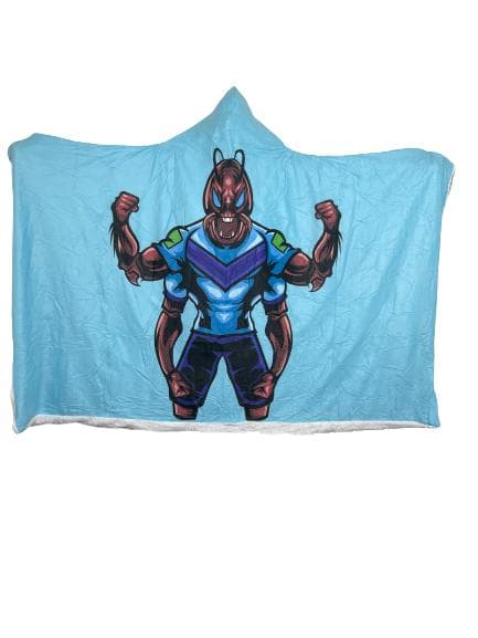 Plush Filt Pläd med Huva 200 cm x ca 145 cm