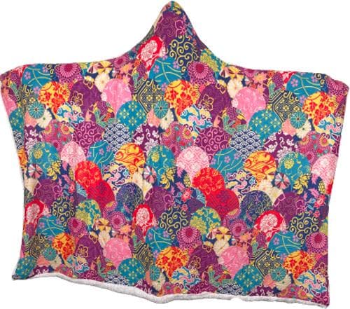 Plush Filt Pläd med Blommor och Mönster ca 190 cm x ca 150 cm