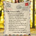 Miniatyrbild 3 av 4: Plush Filt Pläd To My Future Wife